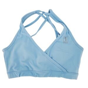 1st Phorm Light Blue Medium Support Sports Bra Size Small Pre-Owned